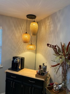 โคมไฟระย้าสไตล์โบฮีเมียน3ดวงทำจากไม้ไผ่ที่ทันสมัยผลิตในเวียดนามสำหรับห้องนั่งเล่นห้องรับประทานอาหารฝรั่งเศสแบบดั้งเดิม - Product Image 4