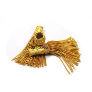 Venta de borlas en lingotes de alta calidad personalizadas OEM con borlas de cordón y borla de faja dorada en Pakistán - Product Image 3