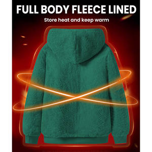 Sweat-shirts à capuche pour hommes de qualité supérieure, personnalisés, 500 g/m², impression en relief, French Terry, surdimensionnés, sweats-shirts vierges pour hommes - Product Image 2