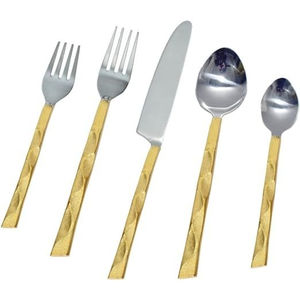 Vente en gros d'usine de design élégant Couverts de mariage en acier inoxydable finition or/argent Ensemble de couverts pour la nourriture - Product Image 1