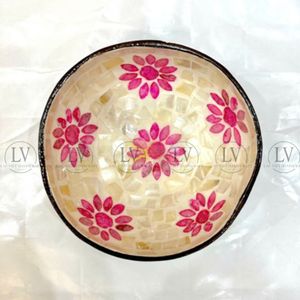 Top Eco-Friendly <b>Coconut</b> Shell MOP Inlay <b>Bowl</b> Customized Technique Handmade From Vietnam for Holiday Gift Kitchen Ware Items - Product Image 1