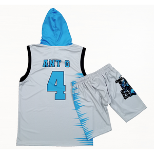 Sudadera de poliéster personalizada de alta calidad, Sudadera con capucha sin mangas, diseño de sublimación, uniforme de entrenamiento transpirable para adultos de talla grande - Product Image 2