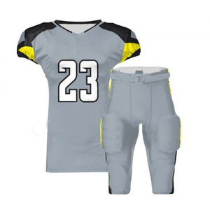 Conjunto de Uniforme de Fútbol Americano de Verano Más Vendido del Fabricante, Nuevo Diseño de Manga Corta, 100% Poliéster Transpirable y Personalizable - Product Image 3