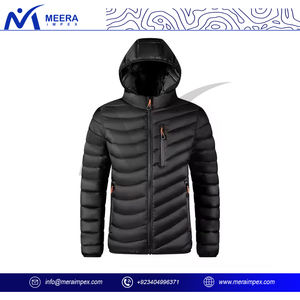 Chaqueta acolchada ultrasuave para hombre, con cuello levantado, diseño de calle a la moda para invierno, calidez aislada para viajes informales - Product Image 3