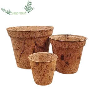 Calidad de exportación 100% Macetas de fibra de coco orgánicas Macetas para jardineras Suministros de jardín de Vietnam fabrica proveedor - Product Image 5
