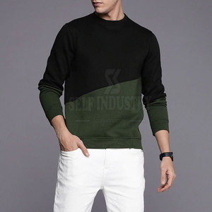 เสื้อสเวตเตอร์สวมหัวผ้าฝ้าย100% สำหรับผู้ชาย, เสื้อสเวตเชิ้ตมีฮู้ดและสเวตเชิ้ตสีตัดกันสำหรับฤดูหนาว - Product Image 3
