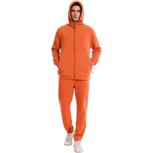 Logotipo personalizado invierno transpirable 100% algodón ligero chándal hombres diseño sólido ecológico a prueba de viento conjunto de talla grande hecho - Product Image 1