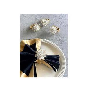 Luxe nouveau en bois épais carré Design Unique rond de serviette de haute qualité élégant rond de serviette pour la fête de mariage pour les hôtels - Product Image 6