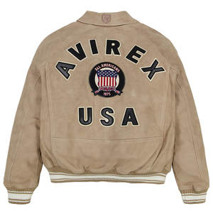 Blouson Club en Cuir Homme Heritage, en Cuir de Vachette Lourd, Style Bomber Universitaire, Authentique Légende Américaine, Vêtement de Sport, Manteau d'Hiver, Tenue de Vol - Product Image 2