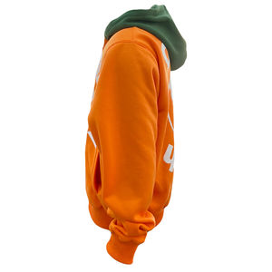 เสื้อฮู้ดผ้าฝ้ายพิมพ์ลายพัฟฟ์สำหรับผู้ชายเสื้อมีฮู้ดปักโลโก้สองโทนสีเสื้อแจ็กเก็ตเสื้อมีฮู้ดลำลอง - Product Image 3