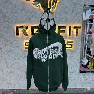 Conception personnalisée préfet coupe meilleur matériel fermeture éclair sweat à capuche bouffée imprimé fabriqué en usine à bas prix sweats à capuche pour hommes sweats à capuche - Product Image 4