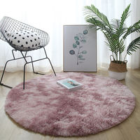 Alfombra Moderna Personalizada de Lana y Seda, 5-6mm de Grosor, Alfombra de Área de Color Sólido, Tapete Acolchado para un Cálido Ambiente Junto a la Cama, para Uso Doméstico
