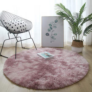 Tapis moderne personnalisé en soie et laine, à poils de 5-6 mm, couleur unie, tufté, pour un confort douillet au chevet et une sensation de chaleur à la maison - Product Image 1