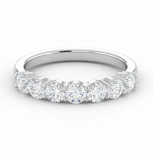 แหวนทอง 14K ประดับเพชรธรรมชาติ 7 เม็ดสำหรับผู้หญิง |   0.24 กะรัต บริลเลียนท์คัท - Product Image 1