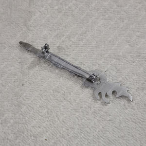 Diseño de cardo contemporáneo Kilt Pin Ciervo anudado con acabado antiguo hecho de cobre - Product Image 5