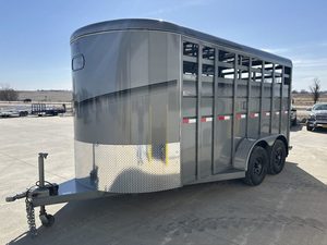 Comprar Nuevo Remolque para Ganado 2026 S&S Dura Line Silver Trim 6x16 3500kg Bumper Pull en Oferta/Oferta Combinada - Product Image 2