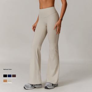 Pantalones Deportivos de Cintura Alta para Mujer, Pantalones de Yoga de Cintura Alta, Pantalones Deportivos de Pierna Ancha para Correr - Product Image 2