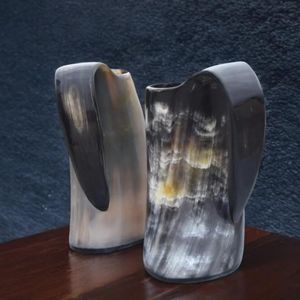 Tasse à bière en corne faite à la main naturelle de qualité supérieure Style animal durable prix attractif tasse à corne à boire Viking pour poli - Product Image 5