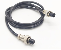 Connecteur M8 mâle-femelle durable, 3/4/5 broches, droit ou à angle droit, pour câble de capteur, qualité industrielle, PVC, automobile