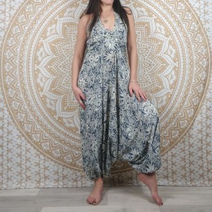 Combinaison décontractée d'été pour femmes avec taille haute et 100% coton - Product Image 3