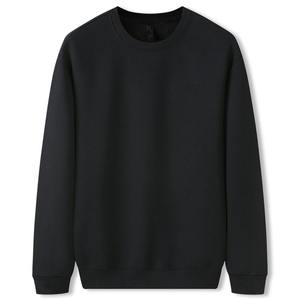 Sweats à capuche pour hommes à manches longues et à épaules tombantes de haute qualité OEM Logo personnalisé imprimé Pull à col rond surdimensionné Sweatshirts - Product Image 1