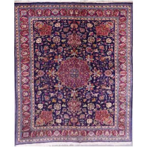 Una de las pocas alfombras persas de Tabriz de 12'9 x 9'9. - Product Image 1
