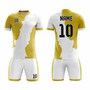 Kit de uniforme de fútbol personalizado de alta calidad, camisetas sublimadas, pantalones cortos con logotipo en blanco, pantalones cortos de estilo alto, ropa de fútbol de Tailandia - Product Image 3