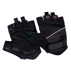Guantes de gimnasio de medio dedo para mujer, guantes transpirables para entrenamiento, guantes deportivos con logotipo personalizado para levantamiento de pesas, culturismo - Product Image 1