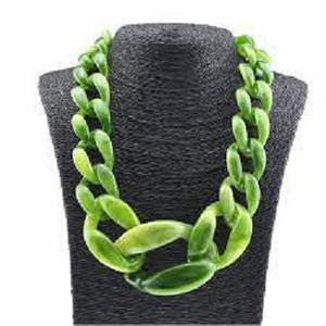 High Quality Handmade Diamond Pearl Resin <b>Chain</b> <b>Link</b> Necklace <b>Fashionable</b> <b>Bracelets</b> Bangles for Party Beach Wedding Wear Gift - Product Image 1