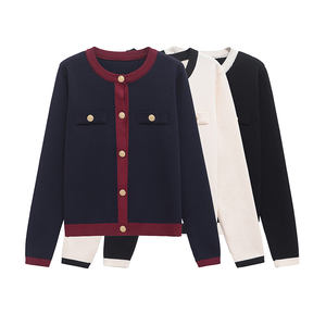 Suéter de Invierno para Mujer 2025, Nuevo Diseño de Moda, Jersey de Manga Larga con Logotipo Frontal, 100% Algodón - Product Image 3