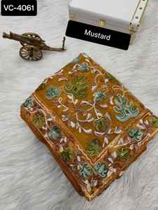 Hot Selling New Indian Women Wear Soft Georgette Saree with Embroidery Work Wholesale Price Traditional Wear Saree with Blouse - Product Image 2