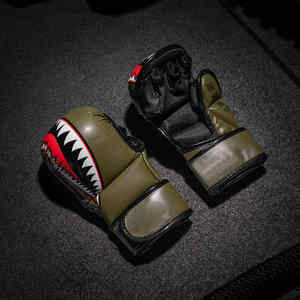 Guantes de boxeo de cuero de medio Dedo de alta calidad Guantes de entrenamiento y MMA de nuevo fabricante - Product Image 3