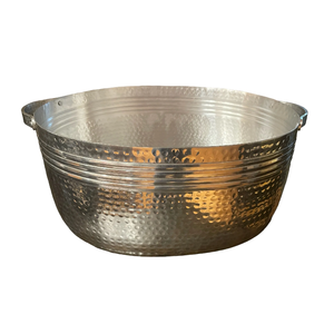 Bol de spa en métal en acier inoxydable de conception fantaisie avec repose-pieds bol de pied poli naturel pour la vente - Product Image 1