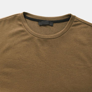 100% coton T-shirt imprimé coupe ample pour hommes Bonne vente en gros T-shirt noir pour adultes - Product Image 3