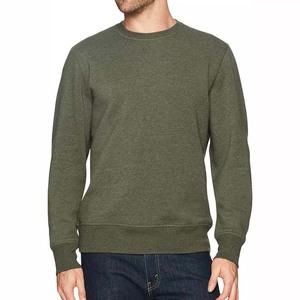 Sweat-shirts basiques en molleton 100% coton, personnalisés, à manches longues, col rond uni, coupe oversize, avec logo brodé et imprimé de haute qualité 2026 - Product Image 2