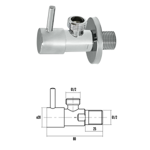 Chiave Angolare in Ceramica da 1/2" - 1/2" - Product Image 2
