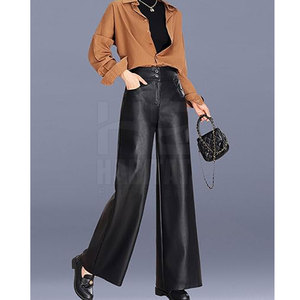 Pantalones de Cuero Elegantes para Mujer, Material de Cuero Premium, Duraderos y Transpirables, Pantalones de Cuero con Estilo para Mujer - Product Image 6