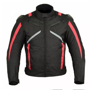 CHAQUETA DE CUERO PARA MOTO HOMBRE CHAQUETA DE CUERO DE VACERO MOTO MODA HOMBRE BOLSILLOS INTERIORES DESGASTE DE CUERO PARA MOTO - Product Image 1