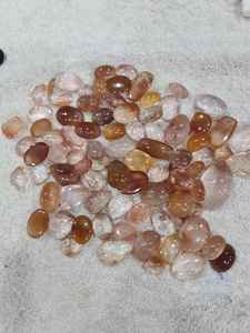 ควอตซ์รูไทล์สีส้มธรรมชาติ รูปไข่และรูปหยดน้ำ ขนาดฟรีไซส์ สำหรับทำเครื่องประดับ - Product Image 2