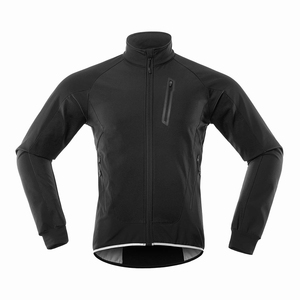 Chaqueta a la moda para hombre, ropa personalizada, impermeable, lisa, a prueba de viento, suave, barata, Color negro, bolsillos OEM - Product Image 5