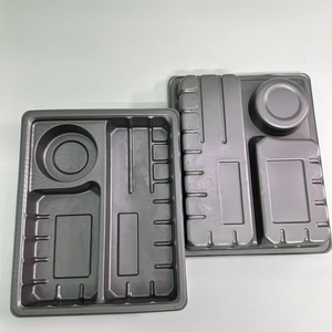 Plateau alimentaire PET noir Solution d'emballage jetable pratique, sûre et conviviale - Product Image 1