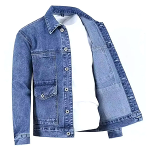 Gran oferta, chaqueta vaquera corta Vintage para mujer, con cuentas, perla, suelta, fina para Otoño Invierno, desgastada, de talla grande con decoración de botones - Product Image 5