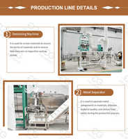 Ligne de production d'équipement broyé rôti de noix de cajou, 1 an de garantie pour l'usine de casse-croûte, usine de transformation de noix