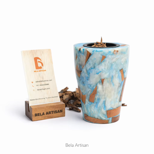 Quemador de incienso de resina de madera Mubkhar, venta al por mayor, regalo tradicional Árabe | Alto margen, Arabia Oud, aromático para todas las estaciones, Bela Artisan - Product Image 1