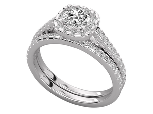 แหวนเพชรทองคำแท้ 14K ทรงกลม 1 กะรัต เพชร VVS ได้รับการรับรองจาก IGI เพชรเพาะเลี้ยงในห้องปฏิบัติการ แหวนแต่งงาน/หมั้นแบบคลาสสิกสำหรับผู้หญิง - Product Image 5