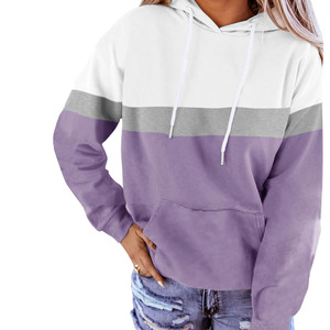 Sudaderas Casuales de Manga Larga para Mujer, Estampadas y Lisas, Tejidas, con Bolsillo Delantero, 100% Algodón - Product Image 4