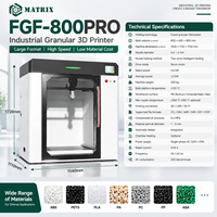 Imprimante 3D industrielle à granulés FGF 800*600*800mm, machine de fabrication additive grand format pour la sculpture et la fabrication de moules