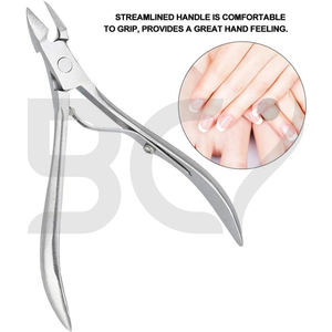 Mejor Herramienta Antideslizante de Acero Inoxidable para Manicura y Cuidado de la Piel, Nuevas Pinzas Curvas para Cutículas, Profesionales, Duraderas, de Mandíbula Ancha - Product Image 5