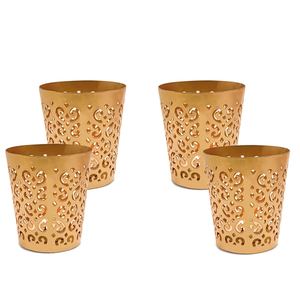 Glass Design Candle Holder Metal Gold Tealight Candle Holder for House <b>Decor</b> Iteam Accessories Largest Manufacture Company - Product Image 1