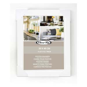 White 30 X 40 cm Photo <b>Frame</b> 30 mm Profile Width <b>Poster</b> Display Stand - Product Image 6